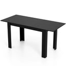 Extendable Dining Table for 4-8 People 47"-62" Large Rectangular Kitchen Table by LJGDeals