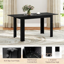 Extendable Dining Table for 4-8 People 47"-62" Large Rectangular Kitchen Table