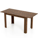 Extendable Dining Table for 4-8 People 47"-62" Large Rectangular Kitchen Table by LJGDeals