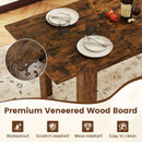 Extendable Dining Table for 4-8 People 47"-62" Large Rectangular Kitchen Table by LJGDeals