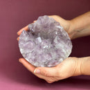 Extra Large Amethyst, Flat shaped Full polished stone, Stunning decor piece