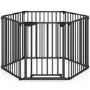 Extra Wide Baby Gate Fits 34.5-154" Openings 6-Panel Adjustable Pet Safety Fence by LJGDeals