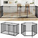 Extra Wide Baby Gate Fits 34.5-154" Openings 6-Panel Adjustable Pet Safety Fence by LJGDeals
