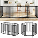 Extra Wide Baby Gate Fits 34.5-154" Openings 6-Panel Adjustable Pet Safety Fence