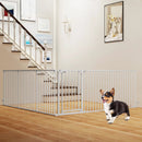 Extra Wide Baby Gate Fits 34.5-154" Openings 6-Panel Adjustable Pet Safety Fence by LJGDeals