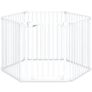Extra Wide Baby Gate Fits 34.5-154" Openings 6-Panel Adjustable Pet Safety Fence