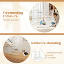 Extra Wide Baby Gate Fits 34.5-154" Openings 6-Panel Adjustable Pet Safety Fence