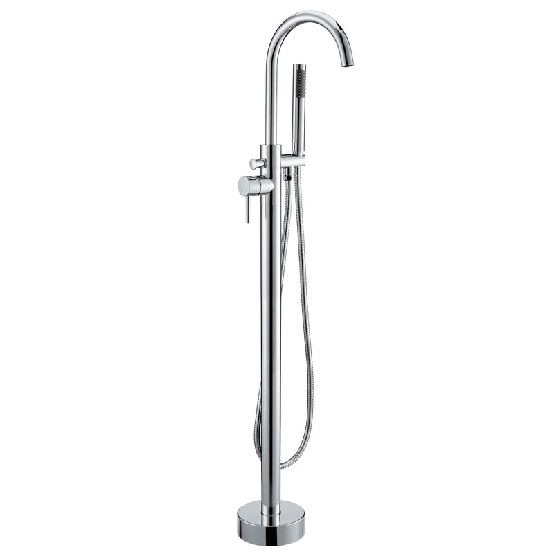 Zeek Floor Tub Filler Faucet Chrome F-TC50