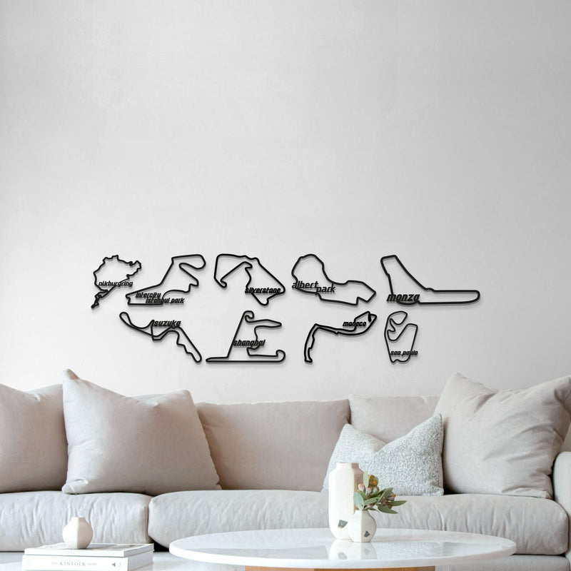 Formula 1 2022 Metal Circuit Collection Wall Art - MT0977