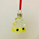 Live Moss Ball Aqua Plant Pet Ornament with Natural Yellow Citrine