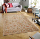 6’x9’4"Hand Knotted 100% Wool French Aubusson Savonnerie Area Rug Beige