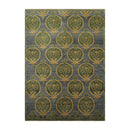 5x7 Hand Knotted Tibetan 100% Wool Michaelian & Kohlberg Traditional Oriental Area Rug Blue, Green Color
