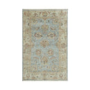 4x6 LoomBloom Aqua Hand Knotted 100% Wool Turkish Oushak Traditional Oriental Area Rug