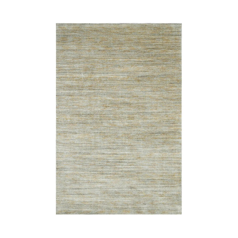 6x9 Beige LoomBloom Hand Knotted Modern & Contemporary Textured Tibetan 100% Wool Oriental Area Rug