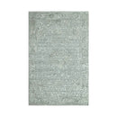 4x6 Tone on Tone Gray Hand Knotted Tibetan Wool/Bamboo Silk Transitional Oriental Area Rug