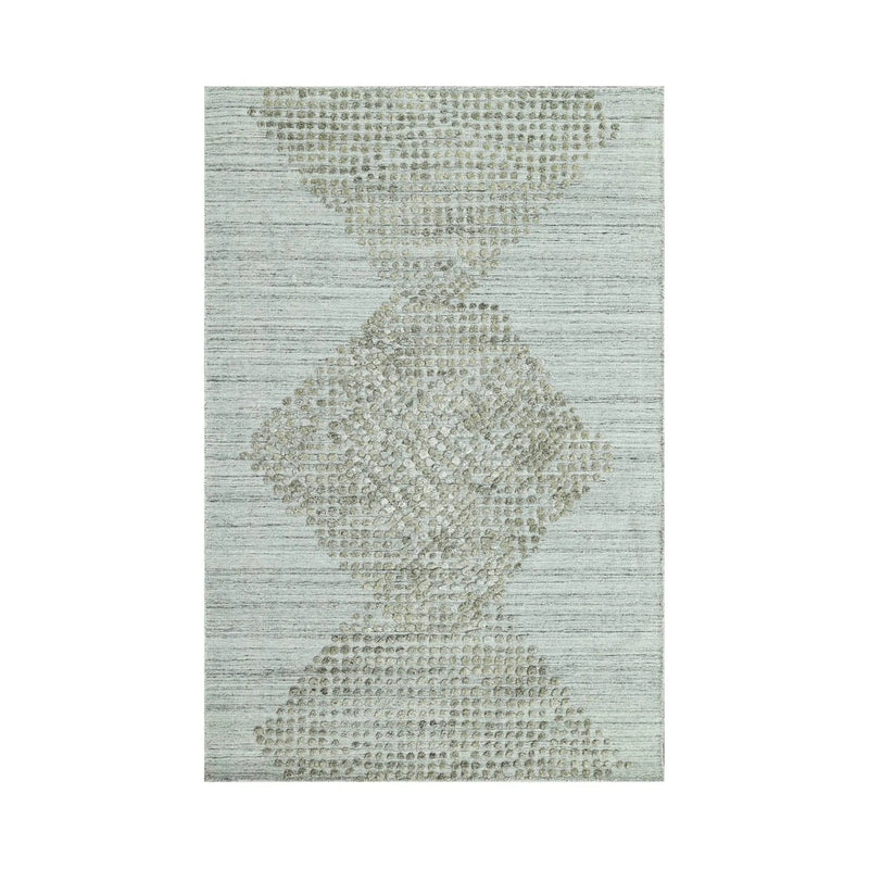 4x6 Gray LoomBloom Hand Knotted Modern & Contemporary Textured Tibetan 100% Wool Oriental Area Rug