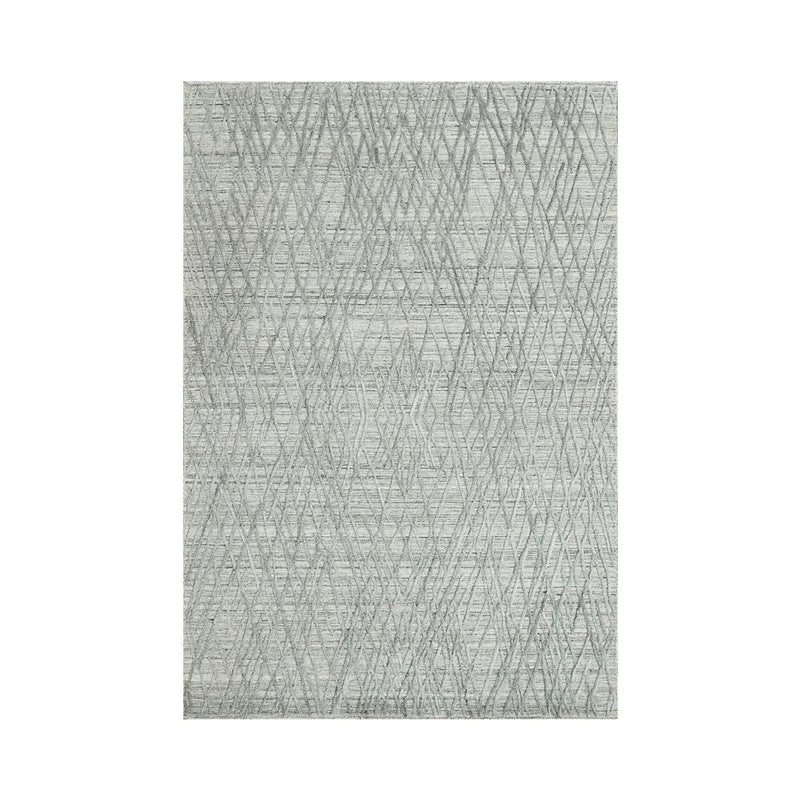 4x6 Gray LoomBloom Hand Knotted Modern & Contemporary Textured Tibetan 100% Wool Oriental Area Rug
