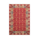 6x9 Rust, Mint Hand Knotted Soumak 100% Wool Nourison Nourmak Traditional Oriental Area Rug