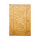 4x6 Light Gold, Brown Hand Knotted Persian 100% Wool Chobi Peshawar Traditional Oriental Area Rug