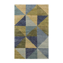 3x5 Blue, Green Hand Knotted Tibetan 100% Wool Michaelian & Kohlberg Traditional Oriental Area Rug