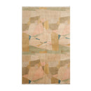 4x6 Beige, Mint Hand Knotted Tibetan 100% Wool Michaelian & Kohlberg Modern & Contemporary Oriental Area Rug