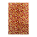 5x7 Raspberry, Gold Hand Knotted Tibetan 100% Wool Michaelian & Kohlberg Modern & Contemporary Oriental Area Rug