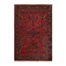 4x6 Red Vintage Saroukk Hand Knotted Traditional Wool Area Rug