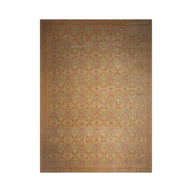 14'6''x19'10'' Palace Beige Hand Knotted 100% Wool Transitional Oriental Area Rug