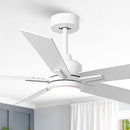 48" DC Motor 5 Blades Modern Downrod Mount Ceiling Fan