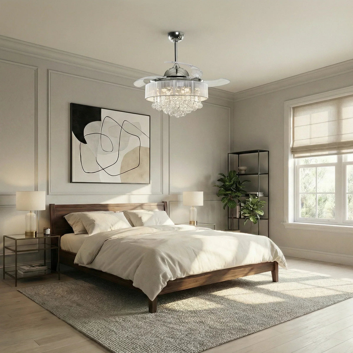 42" Broxburne Smart Fan with LED Light, photo 2 of 12