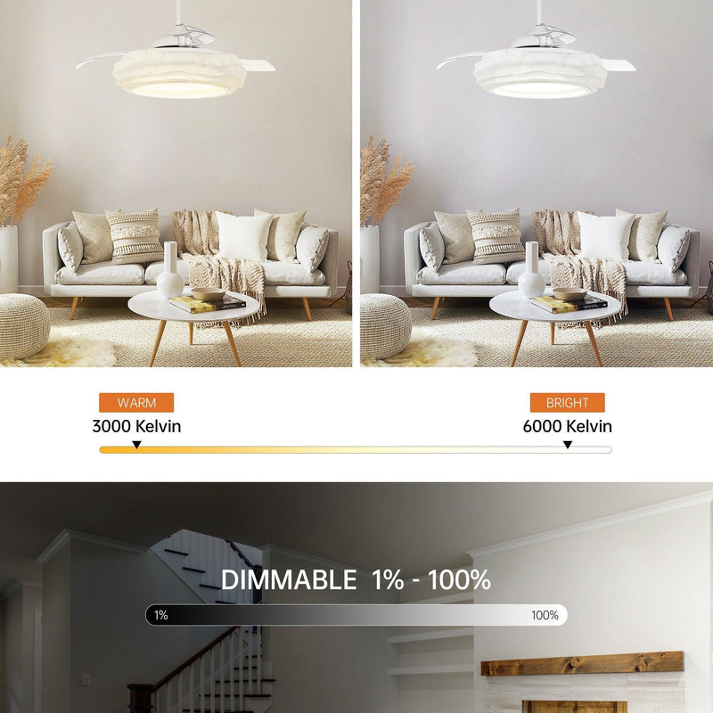 52" Jaipur Smart Fan with LED Light, photo 5 of 19