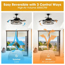 52" Broxburne Smart Fan with Light Kit by Parrot Uncle