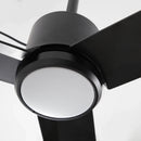 42 Inch Rhine Indoor/Wet Outdoor IP65 Black Anywhere Waterproof Ceiling Fan with LED Light and Convenient Hanging Hook