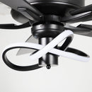 52 Inch Oregon DC Motor Modern Downrod Ceiling Fan with LED Light