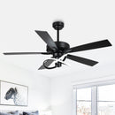 52 Inch Oregon DC Motor Modern Downrod Ceiling Fan with LED Light