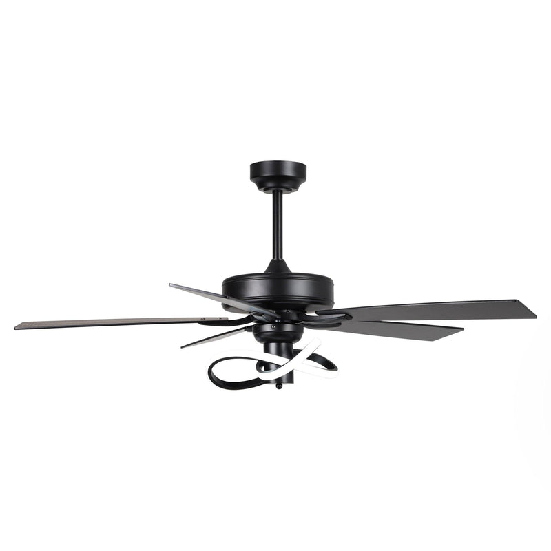 52 Inch Oregon DC Motor Modern Downrod Ceiling Fan with LED Light