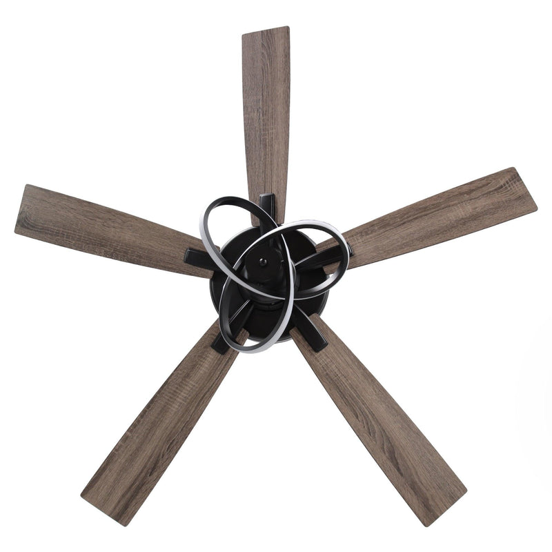 52 Inch Oregon DC Motor Modern Downrod Ceiling Fan with LED Light
