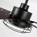 52 Inch Bernice DC Motor Industrial Downrod Ceiling Fan with LED Light and Remote Control