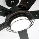 52 Inch Bernice DC Motor Industrial Downrod Ceiling Fan with LED Light and Remote Control