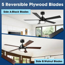 52 Inch Bernice DC Motor Industrial Downrod Ceiling Fan with LED Light and Remote Control