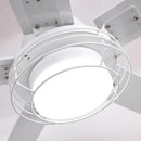 52 Inch Bernice DC Motor Industrial Downrod Ceiling Fan with LED Light and Remote Control