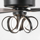 52 Inch Levi Double-sided Blades Downrod Mount LED Ceiling Fan with Remote Control