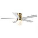 52 Inch Fanny Double-sided Blades Flush Mount LED Ceiling Fan with Remote Control by Parrot Uncle