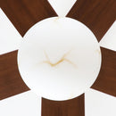52 Inch Alva Double-sided Blades Downrod Mount LED Ceiling Fan with Remote Control