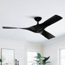 52" Wesley Industrial DC Motor Downrod Mount Reversible Ceiling Fan with Remote Control