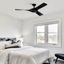 52" Wesley Industrial DC Motor Downrod Mount Reversible Ceiling Fan with Remote Control