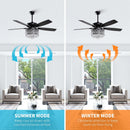 52" Wethington Modern Downrod Mount Reversible Crystal Ceiling Fan with Lighting and Remote Control