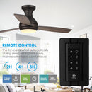 48" Beckette Farmhouse Flush Mount Reversible Ceiling Fan with Lighting and Remote Control