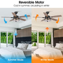 52" Antone Industrial Downrod Mount Reversible Ceiling Fan with Lighting and Remote Control