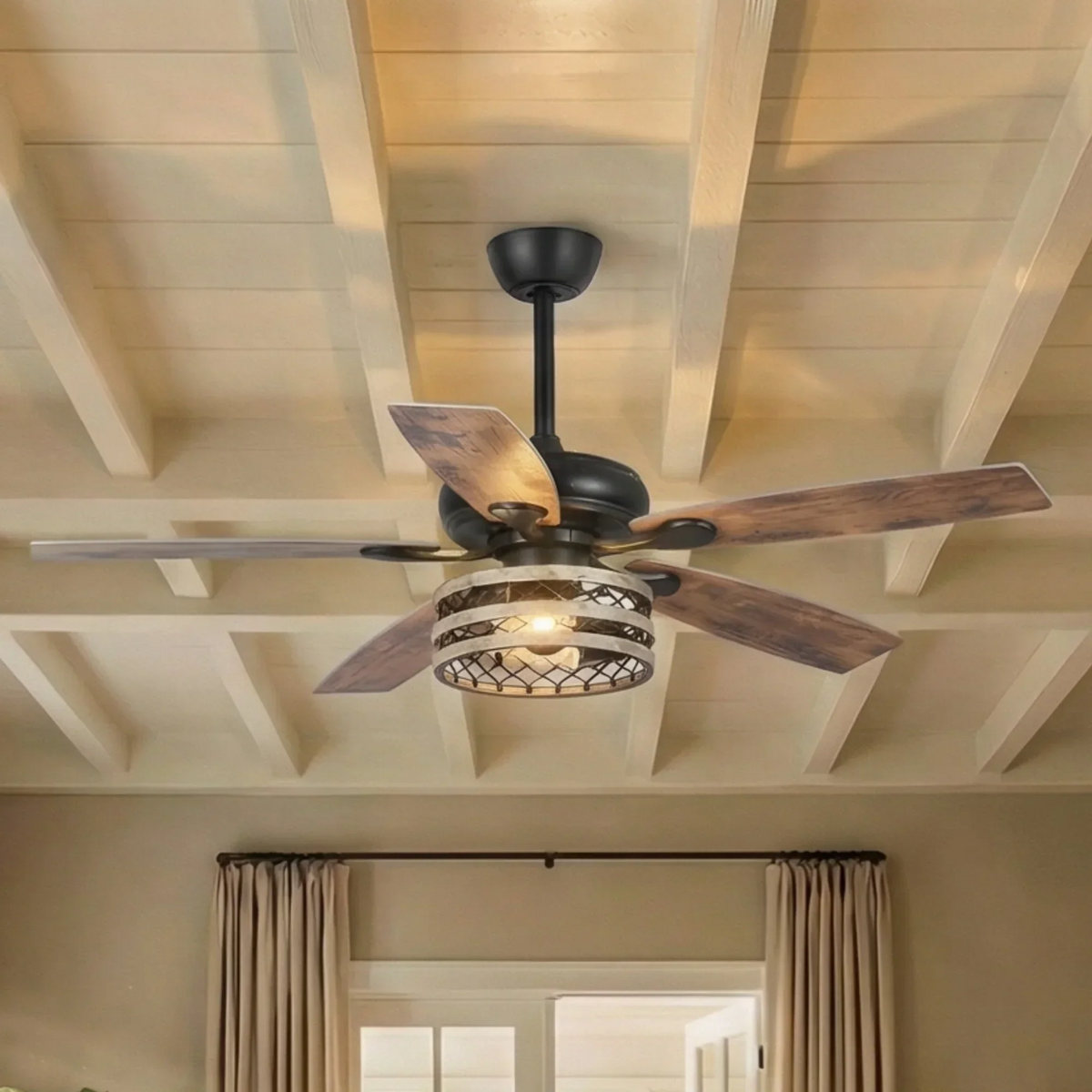 52" Alward Smart Fan with Light Kit, photo 3 of 15